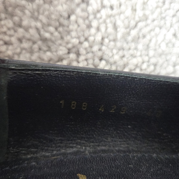 YSL Twee Yves Saint Laurent Black Closed Toe Heels Wood Heel Size 40 188 429 - Picture 10 of 11